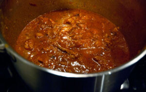 Austrian beef stew ready to be served