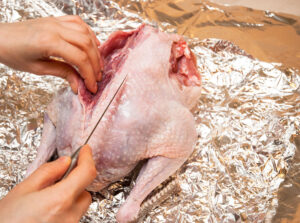 How to debone a whole turkey step by step