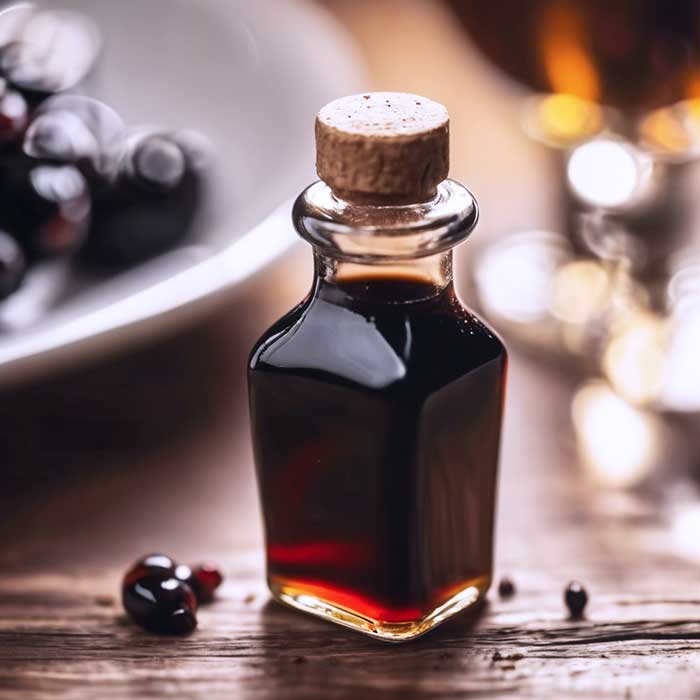 Small bottle of balsamic vinegar