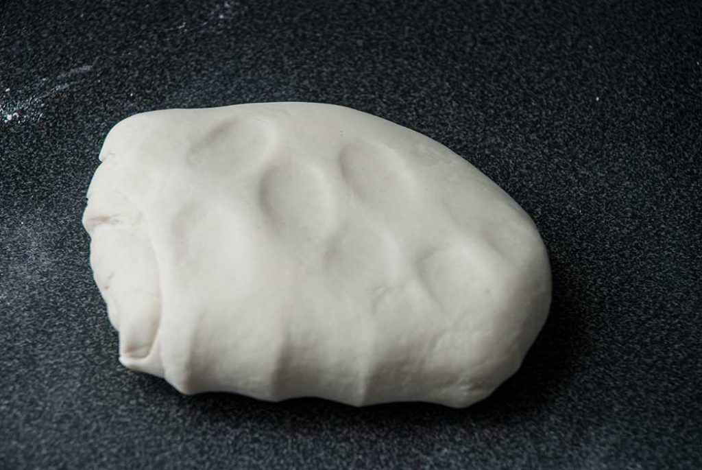 Lovely smooth dough after 10-minute kneading.