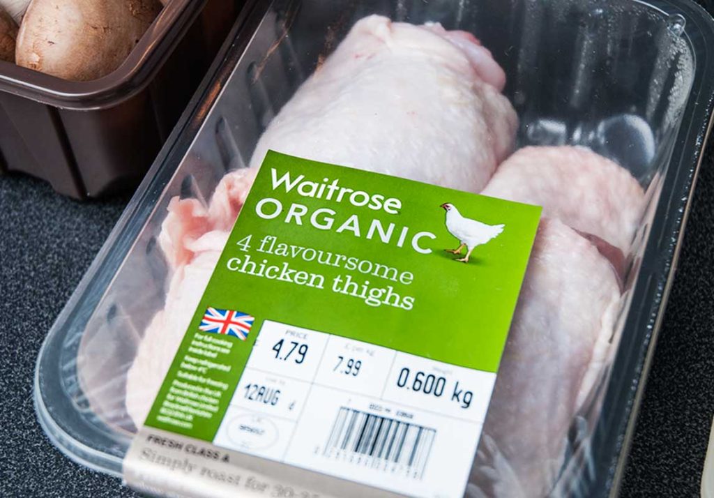 Organic Waitrose Chicken Thighs perfect for French Hunter's Chicken