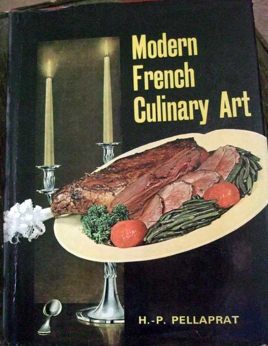 Cover of the book  L'Art Culinaire Moderne (The Art of Modern Cooking) by  Henri-Paul Pellaprat. The book contains original recipe for the Classic Lobster Thermidor.